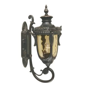 image of 1 Light Outdoor Medium Wall Lantern Light Old Bronze IP44, E27