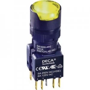 Image of DECA ADA16S6 MR2 A2GY Pushbutton 250 V AC 5 A 2 x OffOn IP65 momentary