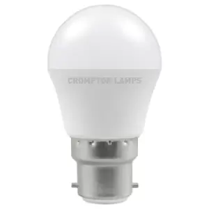 Image of Crompton Lamps LED Golfball 5.5W B22 Warm White Opal (40W Eqv)