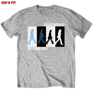 Image of The Beatles - Abbey Road Colours Crossing Kids 11 - 12 Years T-Shirt - Grey