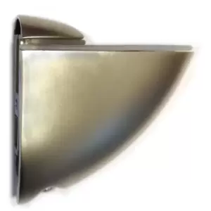 Image of Adjustable Shelf Support Glass Clamp Pelican 55x56mm Small - Colour Satin