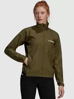 Image of adidas Wind Jacket, Khaki Size XL Women