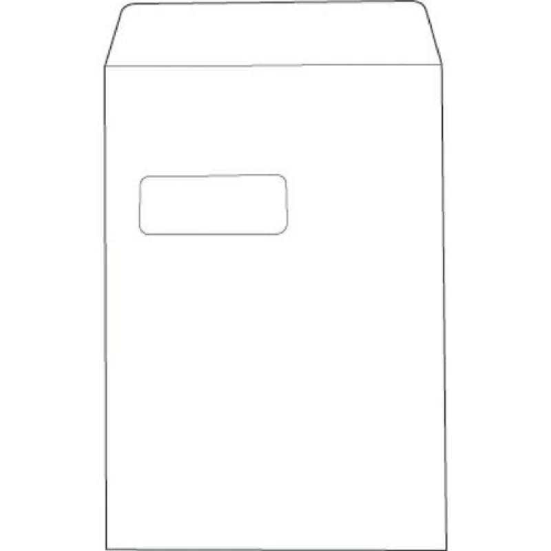 Image of 5 Star Value Self Seal C4 Windowed Pocket Envelope 100gsm - White (250 Pack) 553274