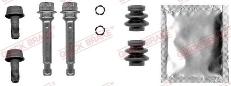 Image of QUICK BRAKE Guide sleeve kit, brake caliper QUICK BRAKE 113-0028X