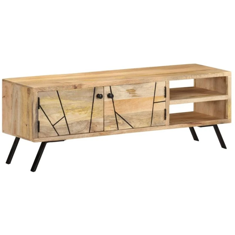 Image of VIDAXL TV Cabinet 110x30x40cm Solid Mango Wood vidaXL 8720286542811