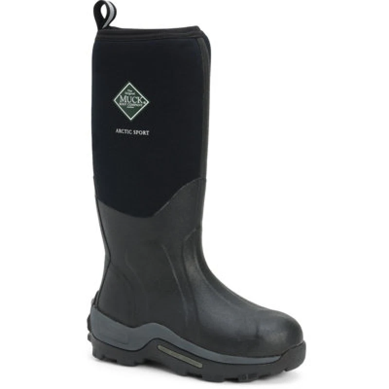 Image of Muck Boots Muck Boots Men 'Arctic Sport' Wellingtons in Black Size: 8 Black 8 Male 0664911800335