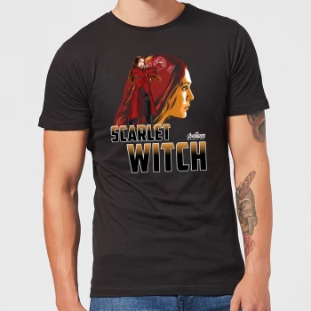 Image of Avengers Scarlet Witch Mens T-Shirt - Black - 3XL - Black