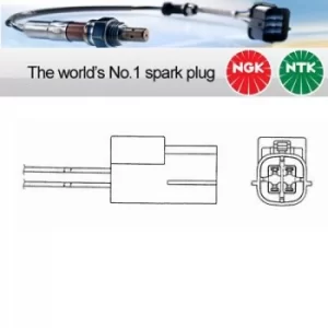 Image of 1x NGK Lambda NTK Oxygen 02 Lambda Sensor OZA660-EE33 (96182)