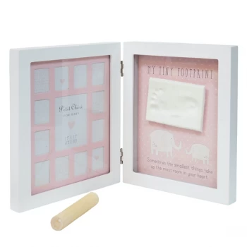 Image of Petit Cheri Foot Imprint Hinged 12 Months Frame - Pink
