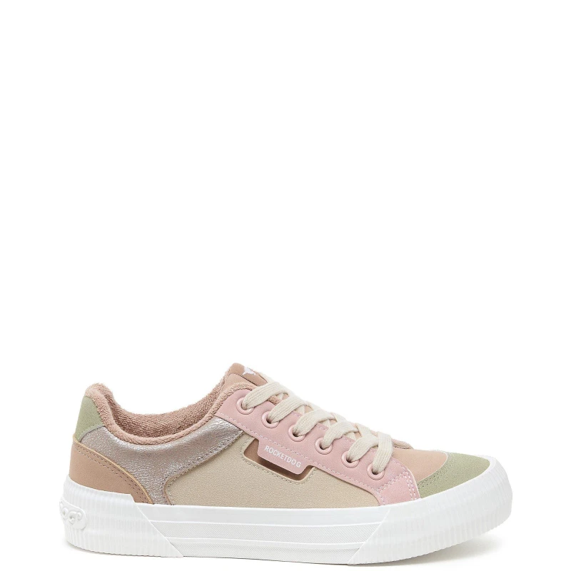 Image of Rocket Dog Cheery Blocked Trainer Taupe