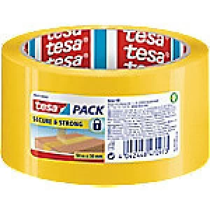 image of tesapack Packing Tape Security 50 mm x 50 m Yellow