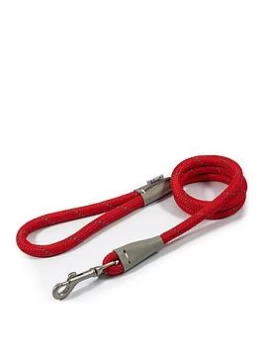 image of Ancol Viva Rope Slip Lead - 1.07M X 12Mm (Reflective Red)