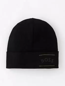 Image of Boss Aride Beanie Hat - Black