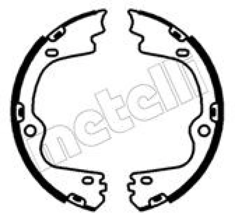 Image of METELLI Handbrake shoes METELLI 53-0701