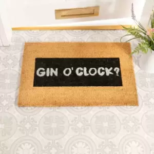 image of Artsy Doormats Gin O'clock Glitter Doormat