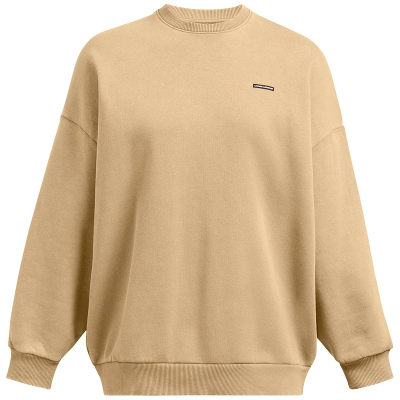 Image of Under Armour Womens Icon Crew Sweatshirt Brown female 8 (XS)