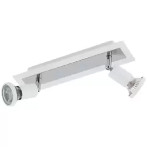 image of Netlighting Sarria 2 Light Spotlight Chrome, White, GU10