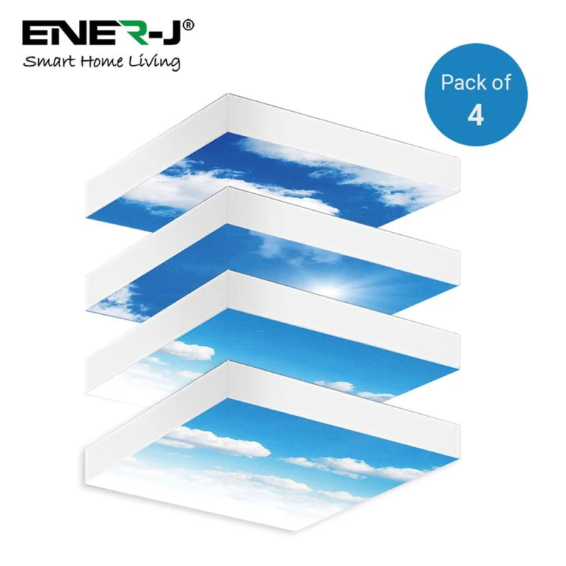 Image of ENER-J SKY Cloud LED 3D version 60x60cms 40W 4 Foldable Surface in White Size: 60x60cm White Unisex 60x60 cm