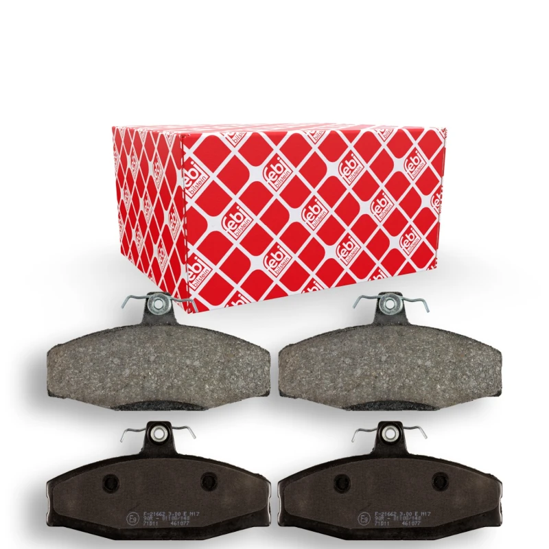 Image of FEBI BILSTEIN 16386 Brake pad set Front Axle, excl. wear warning contact Brake Pad Set,disc brake (402)