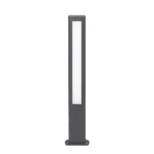 image of Nanda LED Outdoor Tall Bollard Light Dark Grey IP54