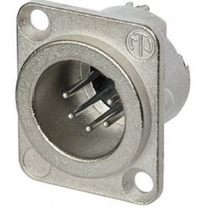 Image of XLR connector Sleeve plug straight pins Number of pins 5 Silver Neutrik NC5MD LX