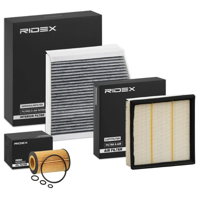 Image of RIDEX 4055F20347 Filter Set with gaskets/seals Filter Set (4055)