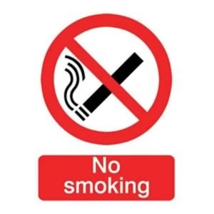 image of No smoking Self-adhesive labels (H)200mm (W)150mm