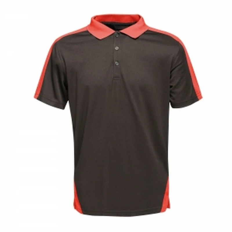 Image of Regatta Professional Mens Contrast Coolweave Polo Shirt in Black Size: Small Black Male S
