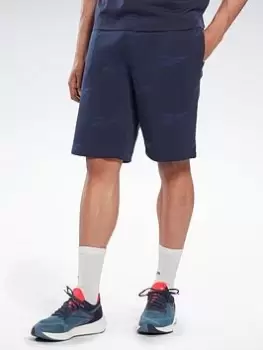 Image of Reebok Identity Vector Fleece Shorts, Black Size M Men
