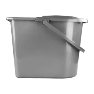 image of Elliotts Basic Wringer Bucket, 14 Litre Capacity - Grey