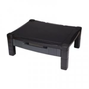 Image of Contour Ergonomics AdjusTable Stand With Drawer Black CE77685