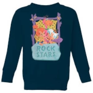 image of The Flintstones Rock Stars Kids Sweatshirt - Navy - 11-12 Years