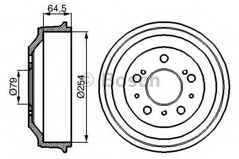 Image of Brake drum Bosch 0 986 477 098