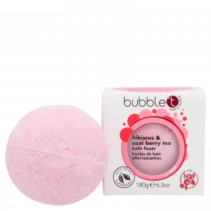 image of Bubble T Bath Fizzer - Hibiscus & Acai Berry Tea 180g