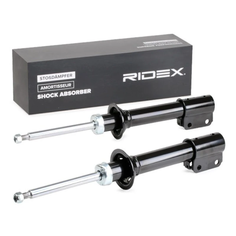 Image of RIDEX 854S2321 Shock absorber Front Axle, Oil Pressure, Twin-Tube, Suspension Strut, Top pin Shock Absorber (854)