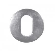 image of LocksOnline Aluminium Oval Profile Keyhole Escutcheon