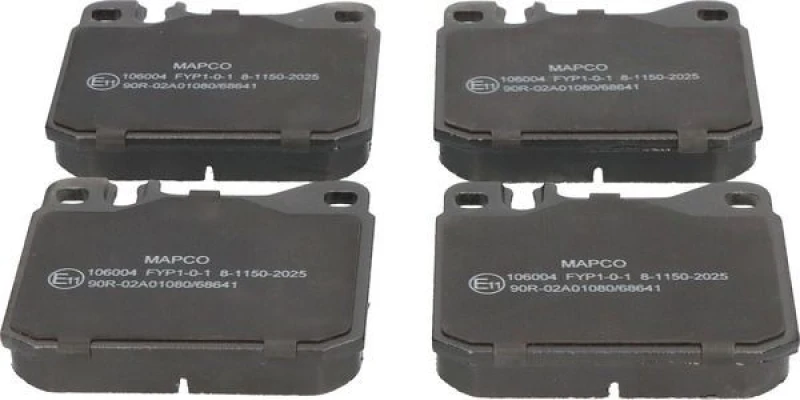 Image of MAPCO 106004 Brake pad set Front Axle, excl. wear warning contact Brake Pad Set,disc brake (402)