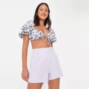 image of Missguided Tailored Short - Purple