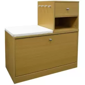 Image of Techstyle Buddy Telephone / Hall Table With Shoe Storage Bench Oak