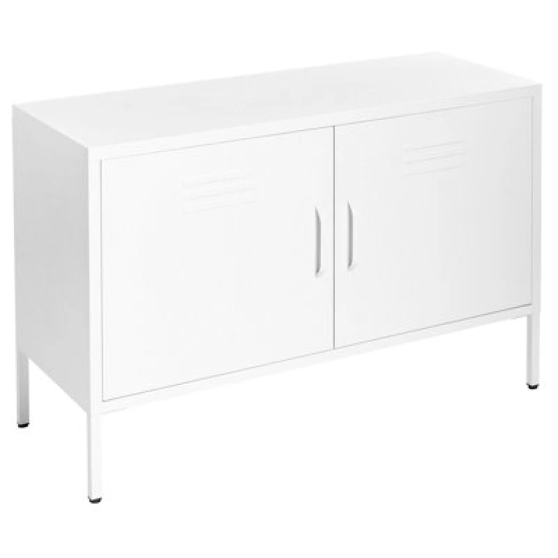 Image of Beliani Storage Unit Uria Metal White