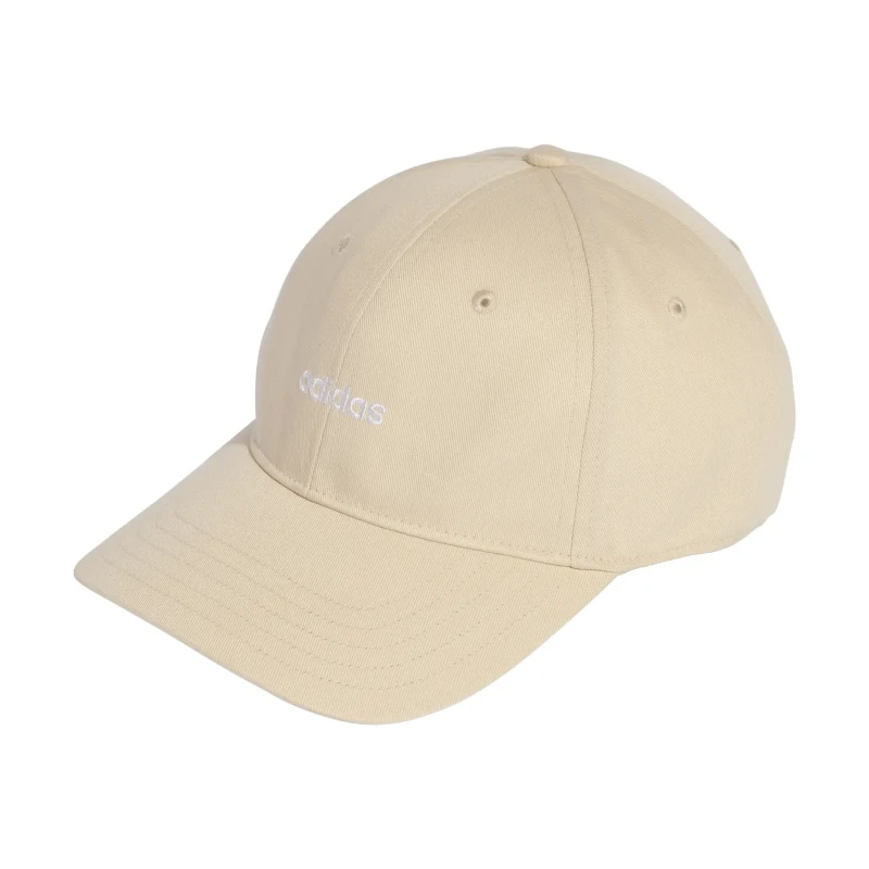 Image of Adidas Baseball cap with linear embroidery adidas Beige Unisex 52/54 cm