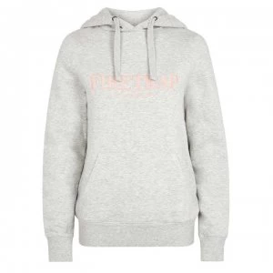 image of Firetrap Logo Hoodie Ladies - Grey Marl