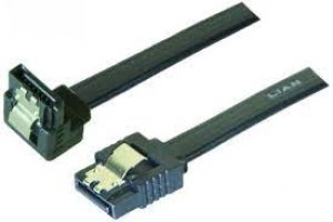 Image of 20cm 6Gbps Slim SATA Angled Latch Cable