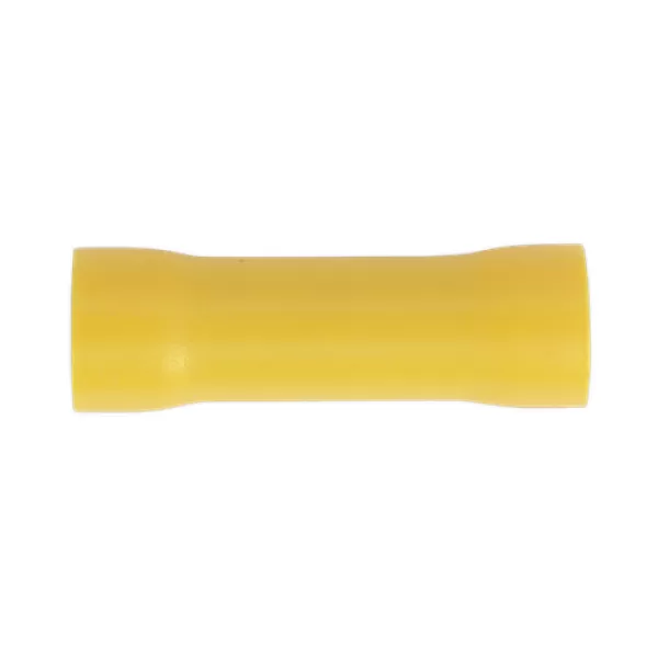 image of Genuine SEALEY YT10 Butt Connector Terminal &#216;5.5mm Yellow Pack of 100