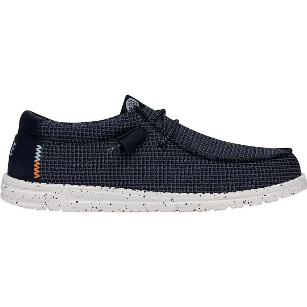 Image of Hey Dude Mens Wally Sport Mesh Shoes - UK 10 Blue male PS4136NVY10