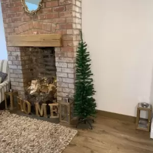 Image of Kaemingk - 5ft (150cm) Sofia Pine Slim Pencil Green Soft Needle Look Christmas Tree