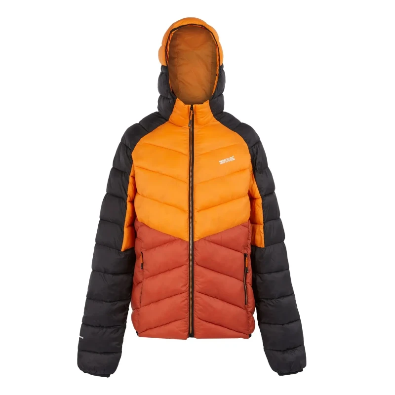 Image of Regatta Regatta Men Lightweight Hooded Dalent Jacket in Burnt Orange Size: Medium Burnt Orange M Male 5063019740065