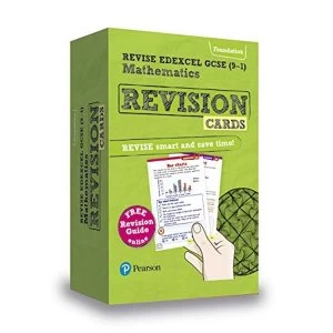 Image of REVISE Edexcel GCSE (9-1) Mathematics Foundation Revision Cards includes FREE online Revision Guide Mixed media product 2016