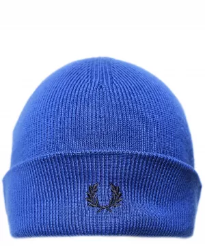 Image of Fred Perry Wreath Beanie Hat - Blue, Men