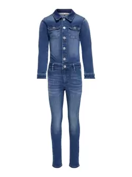 Image of ONLY Denim Jumpsuit Women Blue